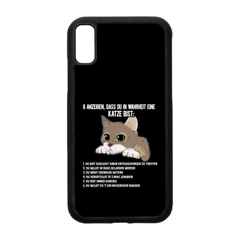 6 Anzeichen dass du in Wahrheit eine Katze bist. | Geschenk iPhone Hülle - Feli & Wuff