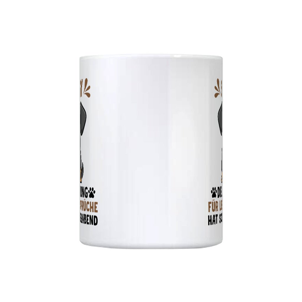 Abteilung für lustige Sprüche hat Feierabend | Geschenk Tasse | Hund, Vierpfoten - Feli & Wuff