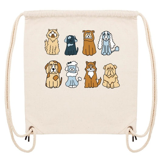 Acht Hunde | GymBag / Turnbeutel Geschenk VierPfoten - Feli & Wuff