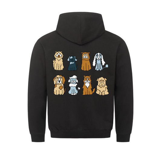 Acht Hunde | Hoodie Geschenk VierPfoten - Feli & Wuff