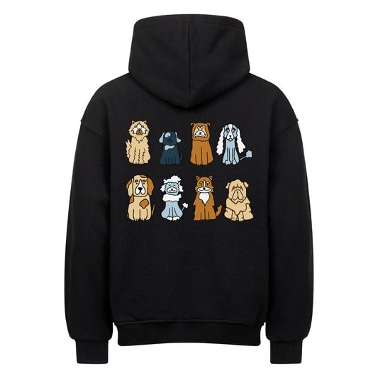 Acht Hunde | Oversized Hoodie Geschenk VierPfoten - Feli & Wuff