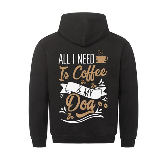 All i need is Coffee & my Dog | Hoodie Geschenk VierPfoten - Feli & Wuff